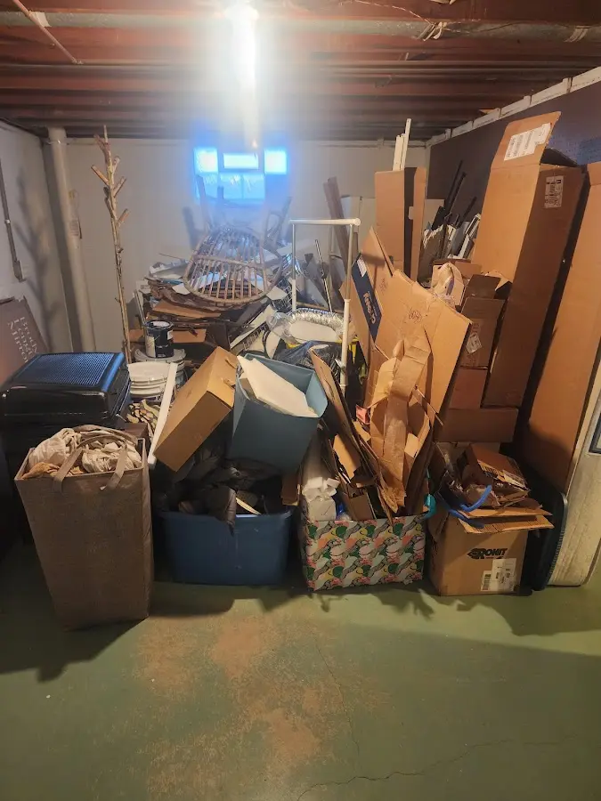 Roll-off dumpster container at job site for Roll Off Dumpster Rental in Fremont